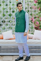 Picture of Shuja Waistcoat Bottle Green