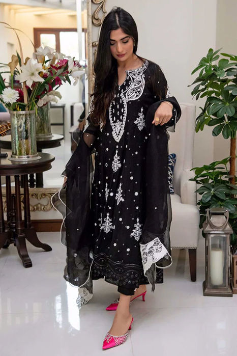 Picture of Black Sheesh Kalidar