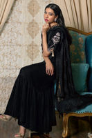 Picture of Lulu - Black Saree Drape